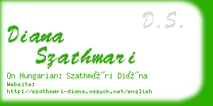 diana szathmari business card